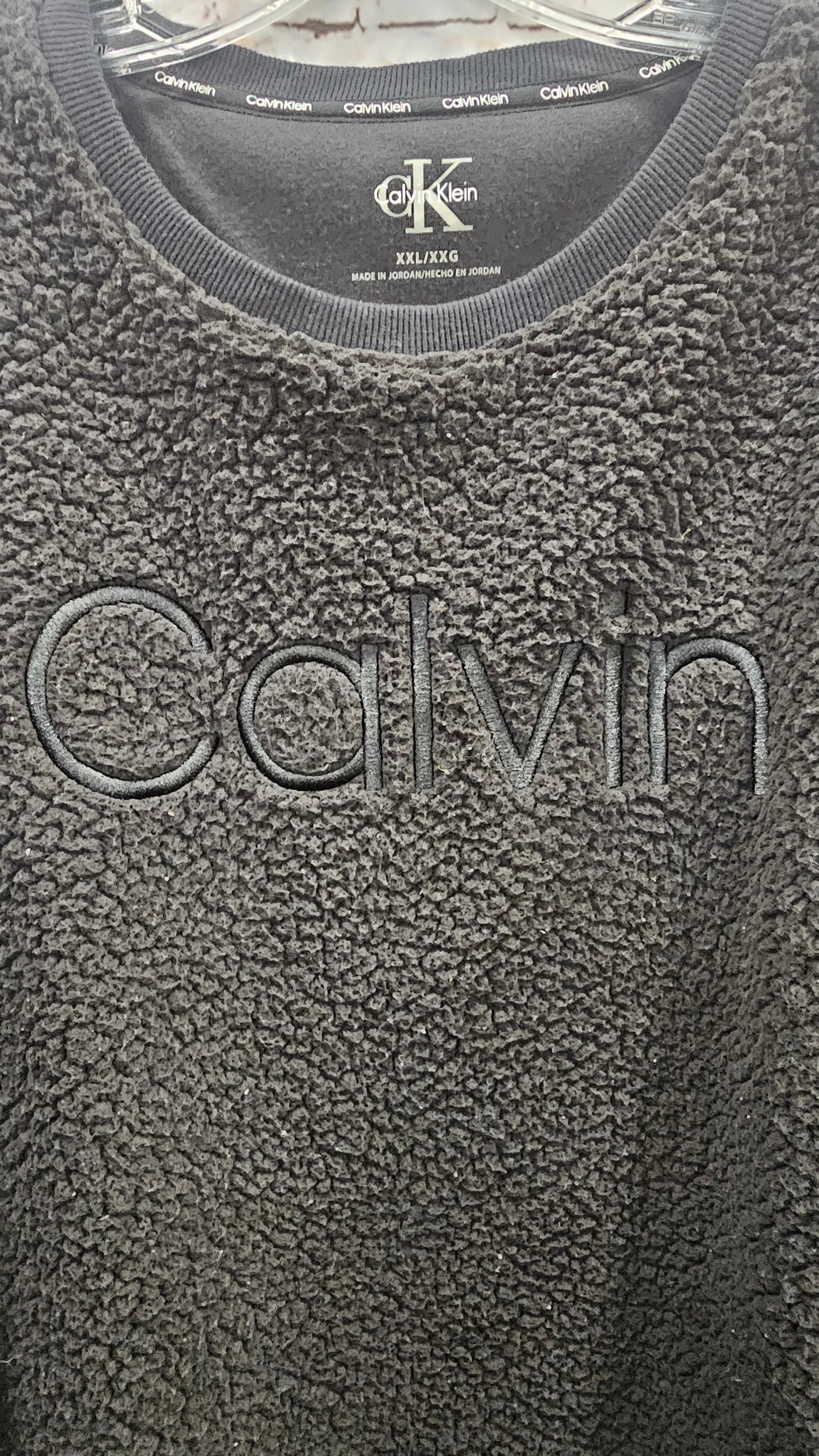 (2x) Calvin Klein Fuzzy Sweatshirt